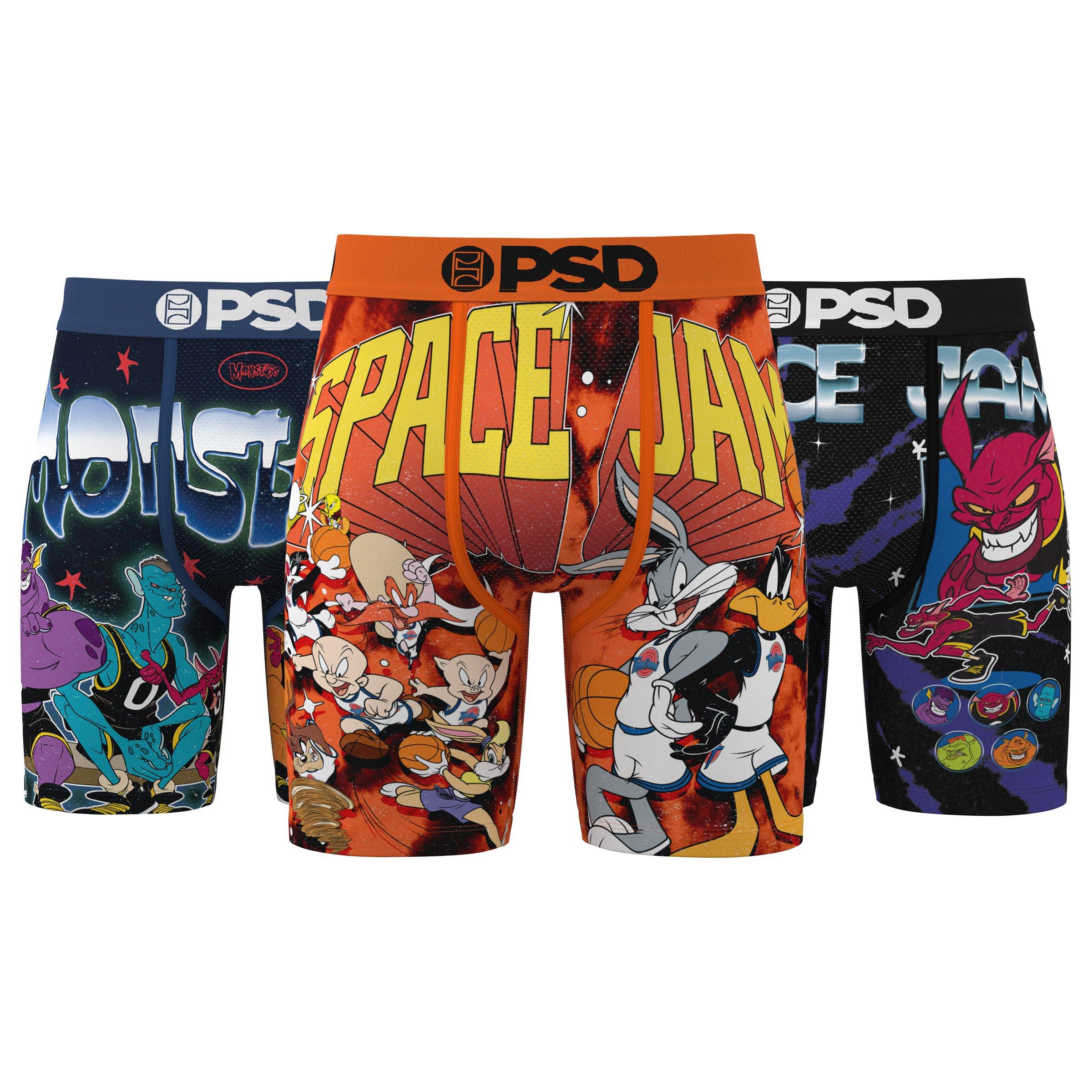 PSD Men's Retro Space Jam Underwear - 3-Pack - MULTI-COLOR